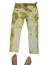 levis bleachers olive green chinos tapered w33" bleachers bleached gay skinhead