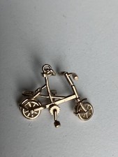 Solid Gold Alex Moulton Bicycle Pendant 1967 Hallmark. Unique.