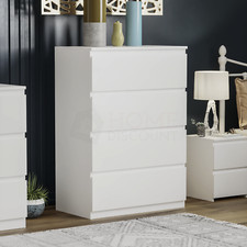 SALE Modern Chest of Drawers 4 Drawer Unit Cabinet Bedroom Furniture White