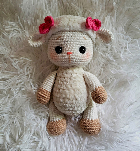Handmade crochet lamb sheep - crochet,