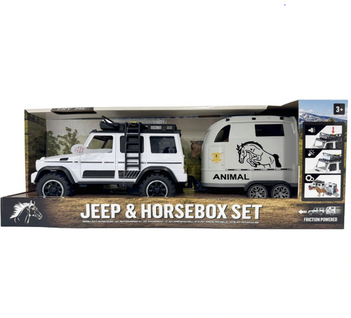 Jeep horse box - horse, playset