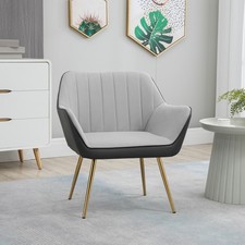 Modern Velvet Armchairs w/