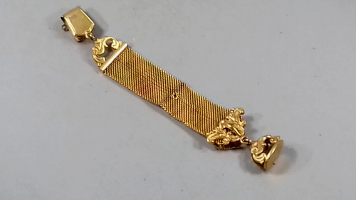Antique gold plated fob - gold, watch