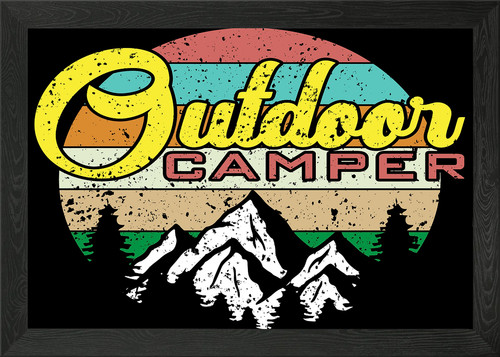 Camping tent vacation framed - camping,