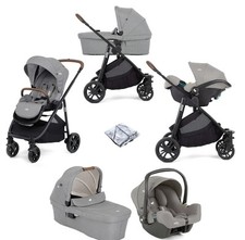 Joie Versatrax E Trio i-Snug Travel System with Ramble Carrycot - Pebble