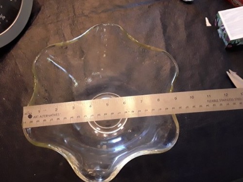 Vtg clear glass - vtg, bowl