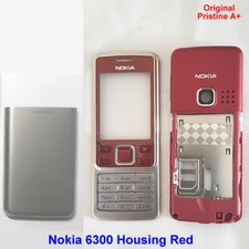 100% Genuine Original Nokia 6300 Front+Keypad+Middle+Back Cover Housing - Red