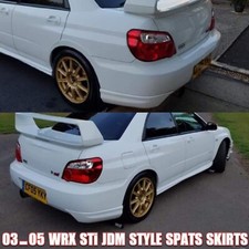 For 03-07 SUBARU IMPREZA WRX STI JDM STYLE REAR BUMPER SPATS SKIRTS APRONS