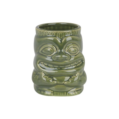 Ceramic tiki mug with handle - tiki,