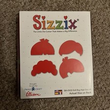 Sizzix Original Lg Red Doll Boy Hair Set #1 Scrapbooking Die Crafts #38-0102