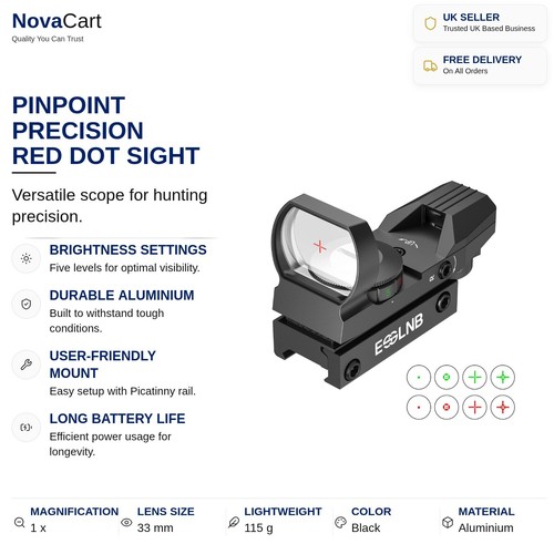 Rifle scope red dot - rifle,