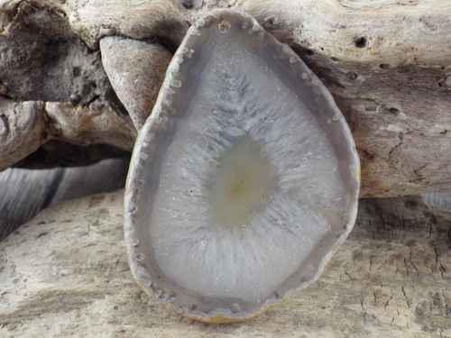 Agate slice pendant - slice, 68x50mm