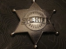 Fancy Dress Toy Shiny Vintage Sheriff Badge.