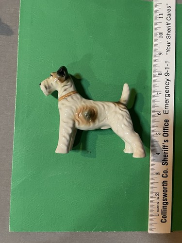 Vintage porcelain airedale - vintage,