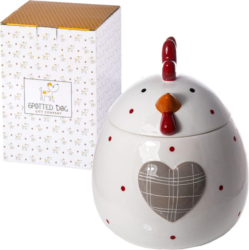 Cookie jar with lid - jar, ceramic