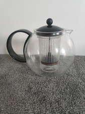Vintage Bodum teapot, glass tea pot, glass teapot, 1 litre 1990s kitchenalia