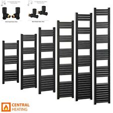Matt Black 300mm Width Heated Towel Rail Radiator – Accuro Korle Bathroom Rail