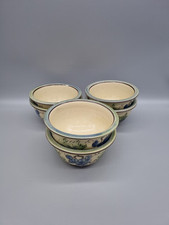 A Set Of 6 Lucienne de Mauny Studio Pottery Small Bowls, Grape Design.