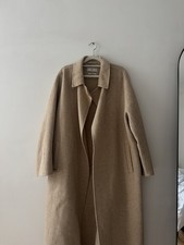 Mango Beige Long Handmade Wool