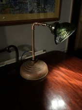 Copper retro style desk lamp.