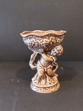 VINTAGE ROYAL WESSEX POTTERY BROWN * CHERUB * SWEET DISH/BOWL