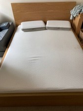ikea bed malm queen + 4 storagedrawers  + Silentnight Mattress-Now 7 Zone Memory