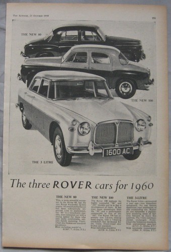 1959 rover 100 3 - 100, &