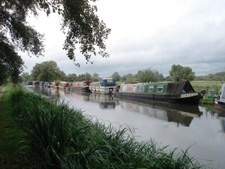 Photo 6x4 Canal boats moored