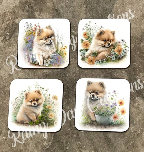 Pomeranian puppy design - , wooden