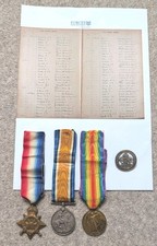 WW1 Royal Navy Medal Trio &