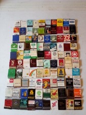 100 x Old Vintage Matchbooks
