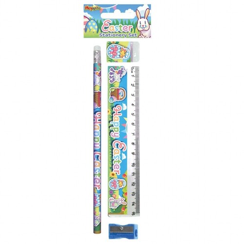 240 easter 4pc stationery - easter,