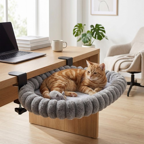 Foldable cat hammock bed plush - foldable,