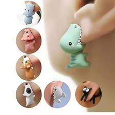 Genuine animal bite earrings - bite,