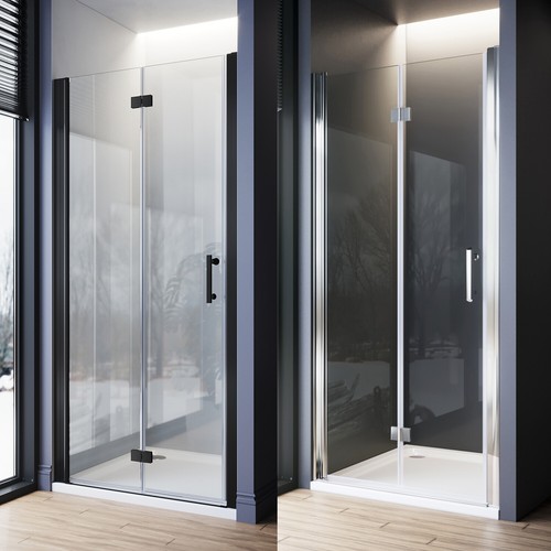 Frameless fold shower - bi-fold,