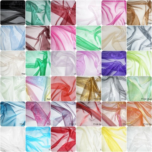 Sheer organza fabric voile - sheer,