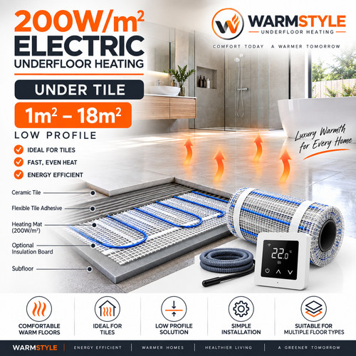 Electric underfloor heating - underfloor,