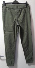 Beloved olive green pull on-pants with 2 back pockets, size 14, BNWOT