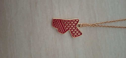 Jordan map necklace gold tone - gold,