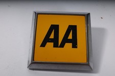 Vintage Square AA Car Grille Badge