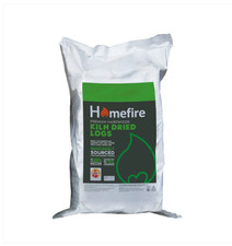 Kiln Dried Logs Firewood Home Heat Stove Fireplace Hardwood Fuel - 0.1 m³ Bags