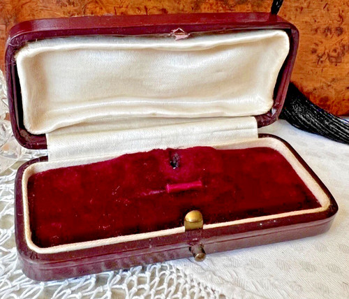Vintage burgundy tooled - vintage,