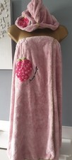 Pink Microfibre Wearable Bath Towel Robe Beach Shower Wrap & Turbie Twist Towel 