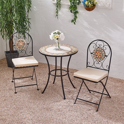 Modern mosaic tile garden - modern,