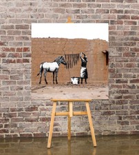 BANKSY ZEBRA STRIPES CANVAS