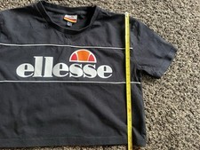 Ellesse black crop T-shirt