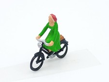 Preiser Figure Cyclist Lady On