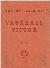 VAUXHALL VICTOR (F SERIES 2) SALOON ORIGINAL 1960 OWNERS INSTRUCTION HANDBOOK