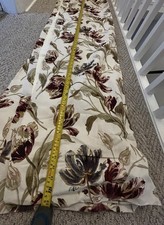 VINTAGE  Laura Ashley Gosford Paprika Curtains, Long length 216 x 183 cm