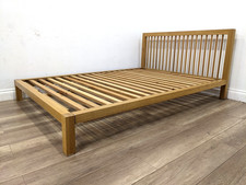 DOUBLE BED FRAME Oak Bannister